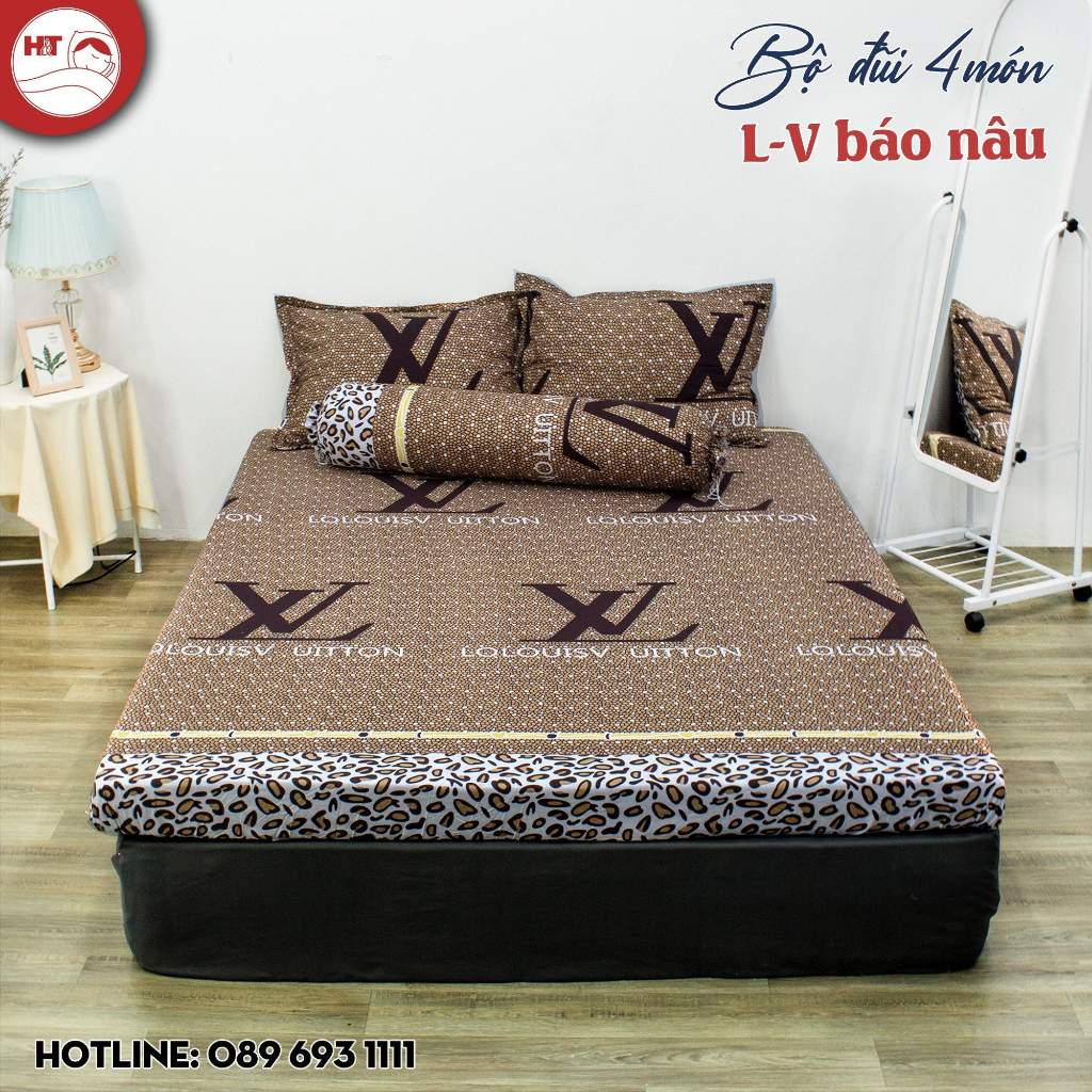 Bộ 4 món đũi hè thoáng mát, Set đũi cao cấp các mẫu thương hiệu sang trọng HT BEDDING