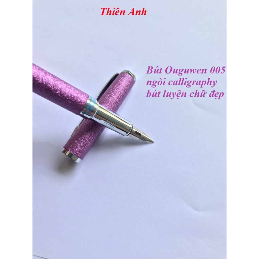 Bút máy luyện chữ đẹp Ouguwen 005 ngòi Calligraphy lá tre bản to, bút luyện chữ đẹp ngòi calligraphy lá tre bản to