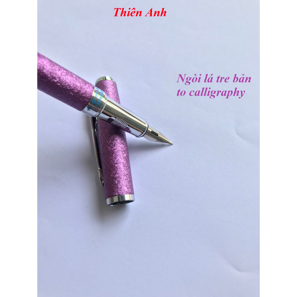 Bút máy luyện chữ đẹp Ouguwen 005 ngòi Calligraphy lá tre bản to, bút luyện chữ đẹp ngòi calligraphy lá tre bản to