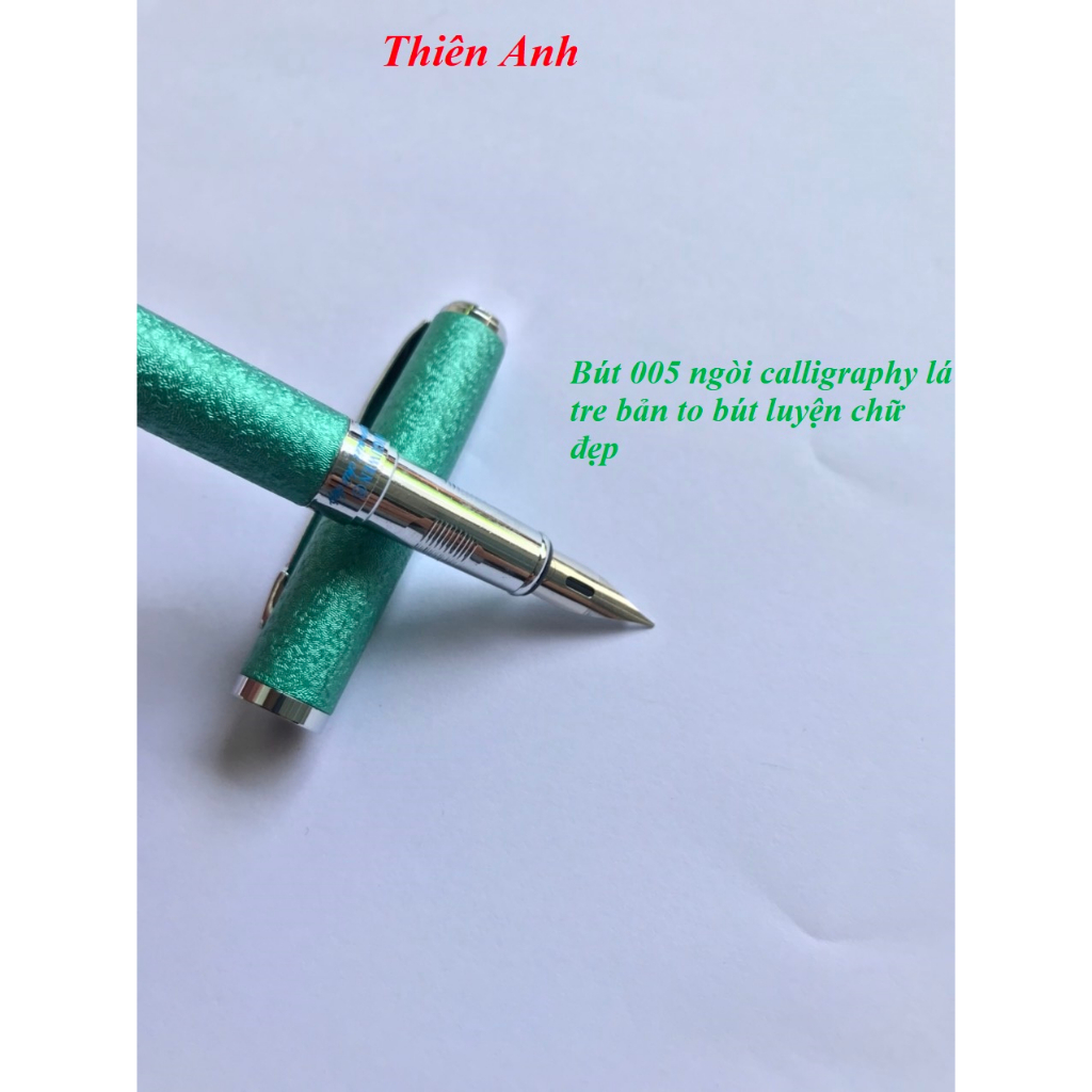 Bút máy luyện chữ đẹp Ouguwen 005 ngòi Calligraphy lá tre bản to, bút luyện chữ đẹp ngòi calligraphy lá tre bản to