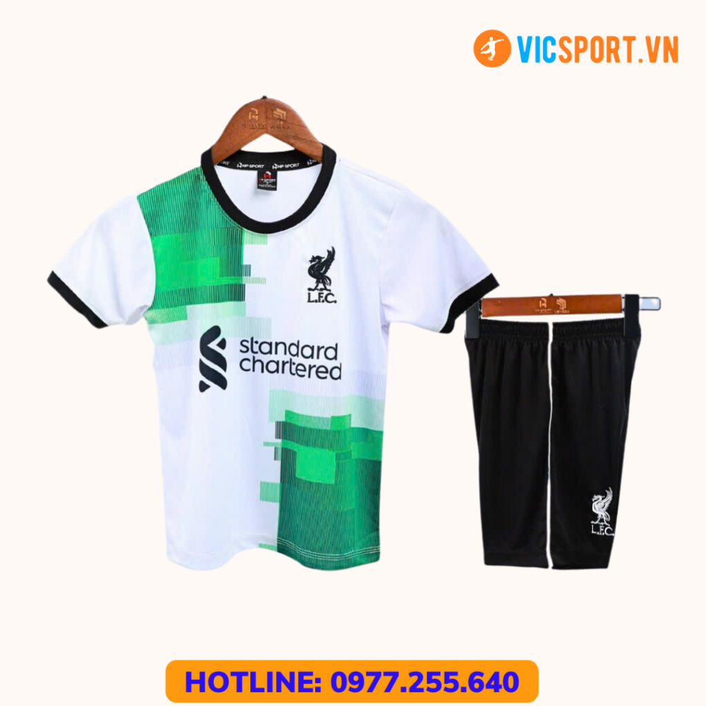 Áo Bóng Đá Trẻ Em, Áo Đá Banh Cho Bé CLB Liver 2022 - 2024 Thun Lạnh Đủ Màu HP -Vicsport