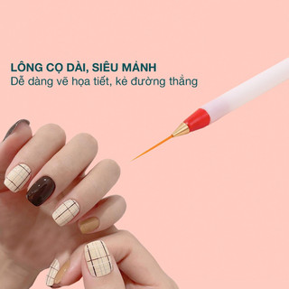 Set 3 cọ râu, cọ vẽ nét trang trí móng (Set)