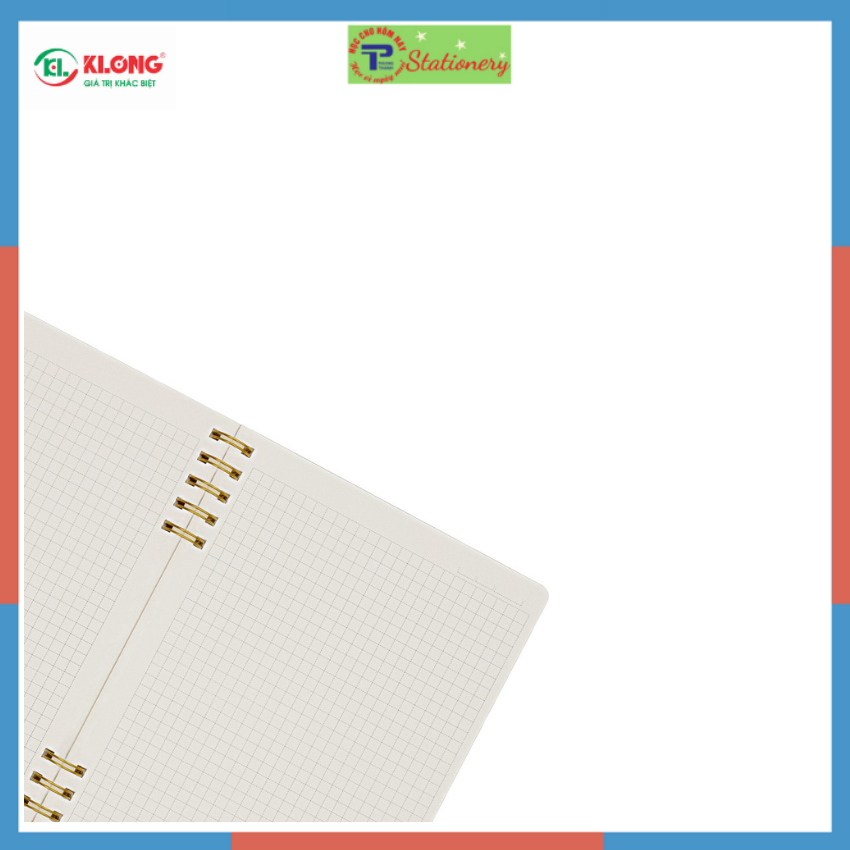 Sổ Dash Caro lò xo kép 2 đầu KLONG B5 200 trang 100/76; MS: 505