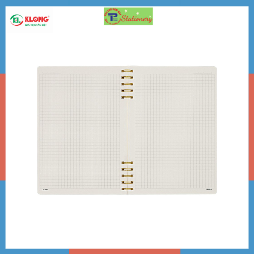 Sổ Dash Caro lò xo kép 2 đầu KLONG B5 200 trang 100/76; MS: 505