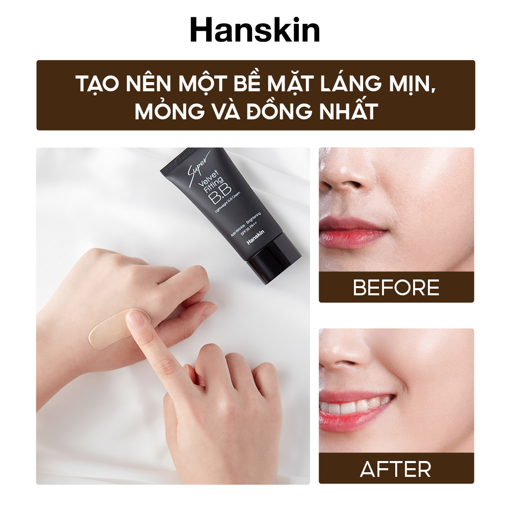 Kem Nền HANSKIN SUPER VELVET FITTING B.B CREAM SPF35 PA++