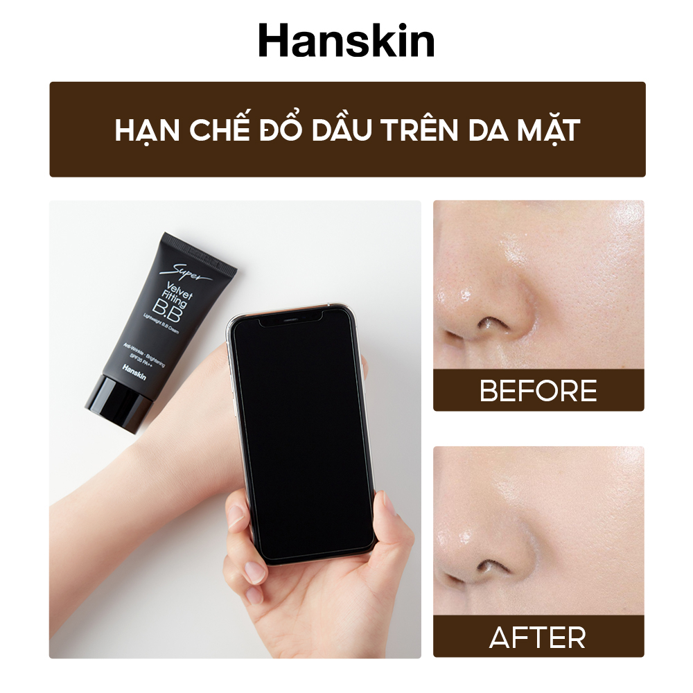 Kem Nền HANSKIN SUPER VELVET FITTING B.B CREAM SPF35 PA++