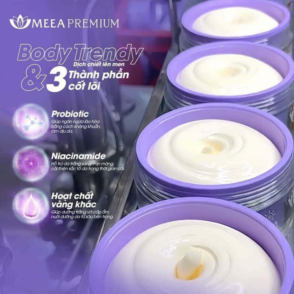 🍭 Sỉ 150k Kem Body Trendy Meea Tặng Ủ Trắng