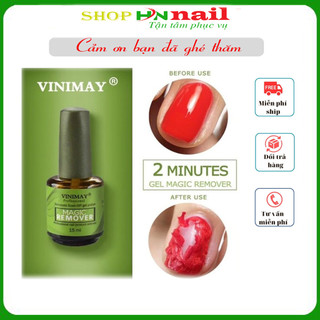 Nước phá gel móng - chai tháo sơn gel thần thánh Vinimay 15ml shop hnnail