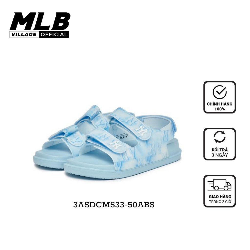 Dép Xăng Đan MLB Chính Hãng - Dép Sandal MLB Chunky Sandals Water Monogram New York Yankees 3ASDCMS3