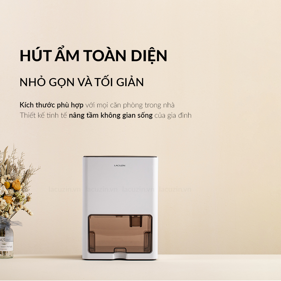 Máy hút ẩm kép Lacuzin - Dual Peltier Dehumidifier - LCZ100