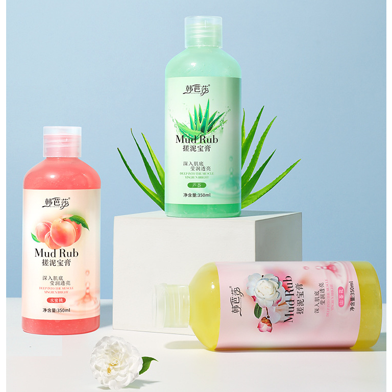 Tẩy Tế Bào Chết Toàn Thân Gel Lột Trái Cây chế Sạch Mụn Mịn Da làm trắng da toàn thân Hương Thơm Lưu Lâu 350ml