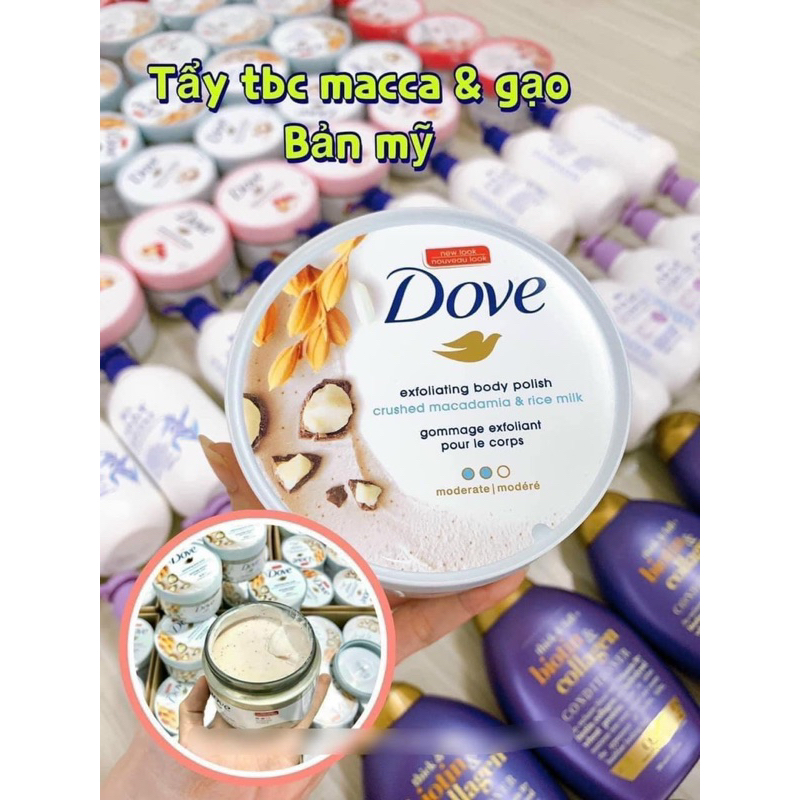 Tẩy Da Chết Dove Mỹ - Macca