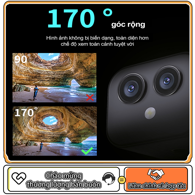 Camera Hành Trình Chống Nước 1080P HD Phát Trực Tiếp Vlog 1080P Sport Máy Ảnh IP Camera WIFI Thiết Bị Đeo Ngoài Trời