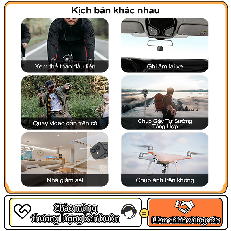Camera Hành Trình Chống Nước 1080P HD Phát Trực Tiếp Vlog 1080P Sport Máy Ảnh IP Camera WIFI Thiết Bị Đeo Ngoài Trời