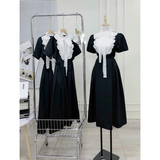 (ĐẦM BIGSIZE 50KG ĐẾN 90KG ) đầm cổ ren midi