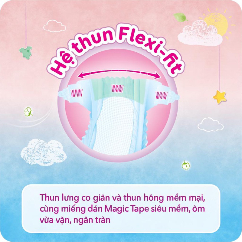 Tã dán Bobby lõi nén cotton-soft 3mm NB 70 miếng
