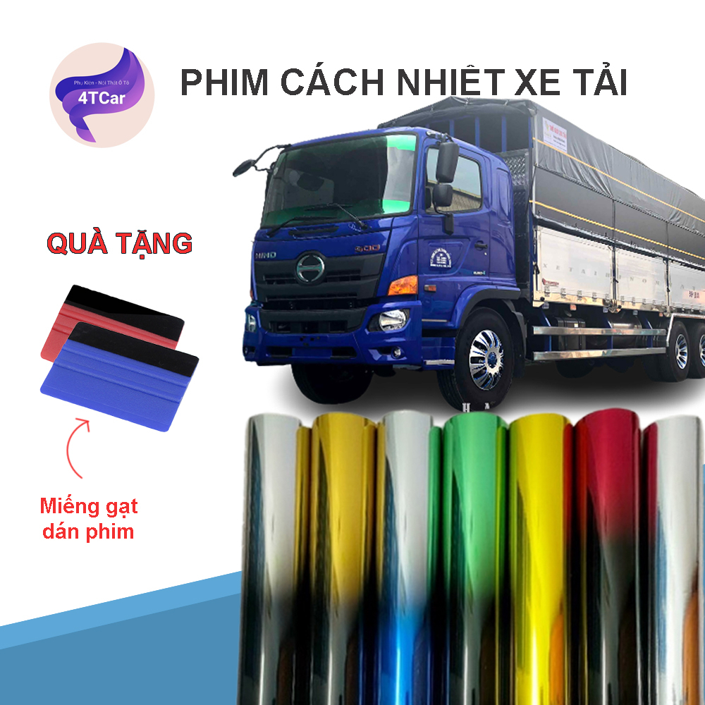 phim cách nhiệt xe tải , xe đầu kéo , ford transit loại phản quang khổ 50cm