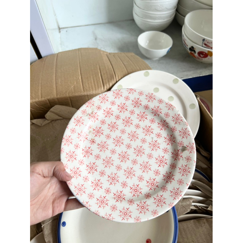 Combo 5 dĩa sứ 20cm - giao kiểu ngẫu nhiên