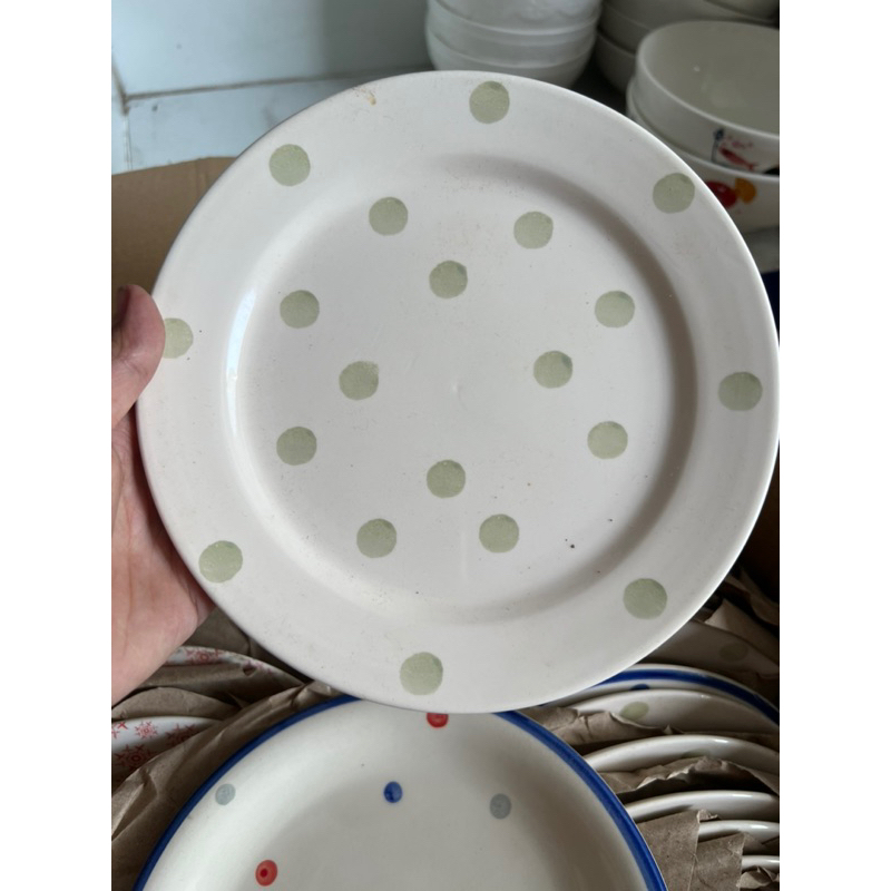 Combo 5 dĩa sứ 20cm - giao kiểu ngẫu nhiên