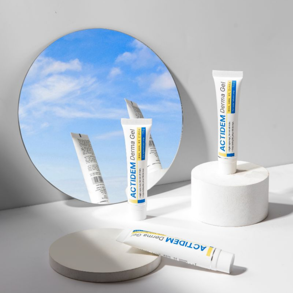 Gel giảm mụn Actidem Derma - Gel mờ thâm mụn ngăn ngừa mụn tái phát