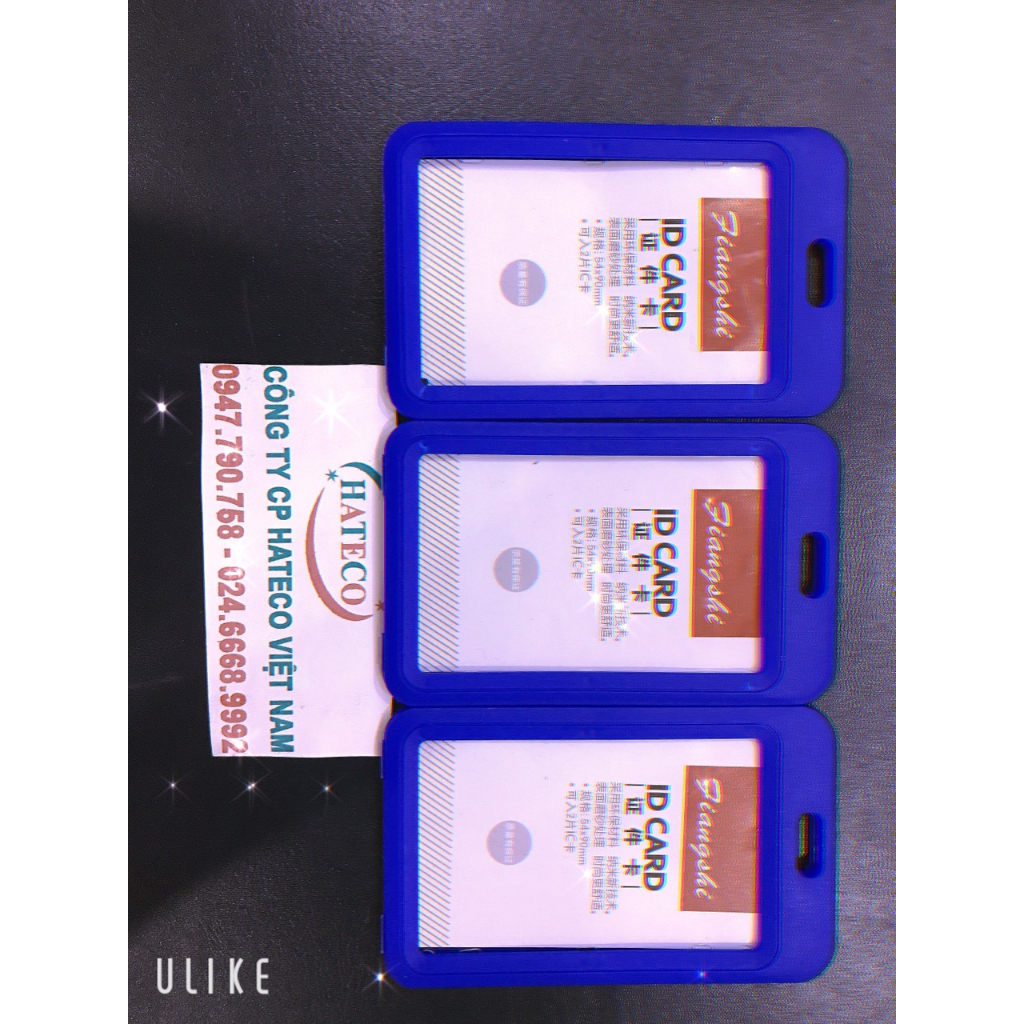 10 Chiếc bao đựng thẻ nhựa dọc 2 mặt  bảng thẻ,thẻ học sinh sinh viên,cán bộ công nhân viên CAO CẤP