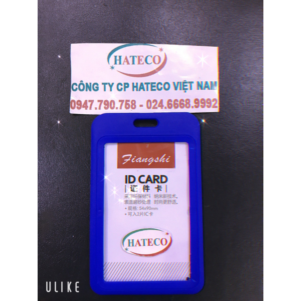 10 Chiếc bao đựng thẻ nhựa dọc 2 mặt  bảng thẻ,thẻ học sinh sinh viên,cán bộ công nhân viên CAO CẤP