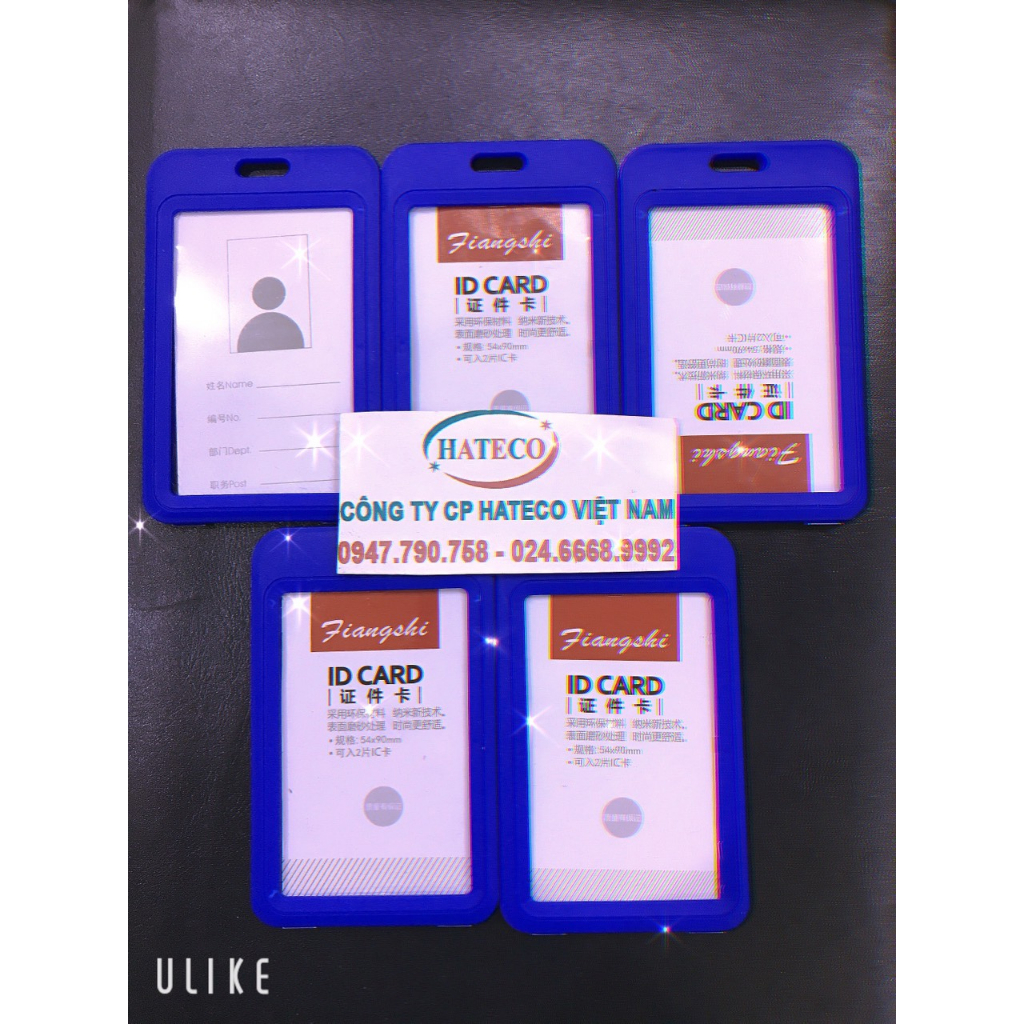 10 Chiếc bao đựng thẻ nhựa dọc 2 mặt  bảng thẻ,thẻ học sinh sinh viên,cán bộ công nhân viên CAO CẤP