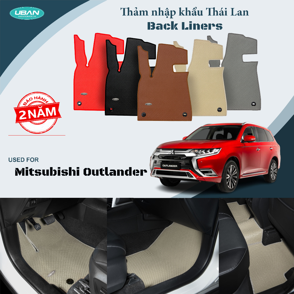 Thảm lót sàn ô tô UBAN cho xe Mitsubishi Outlander - Nhập khẩu Thái Lan