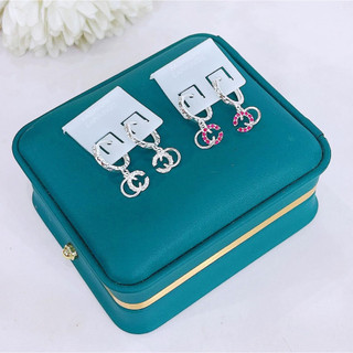 Bông tai trẻ em thời trang chất liệu bằng bạc MS053