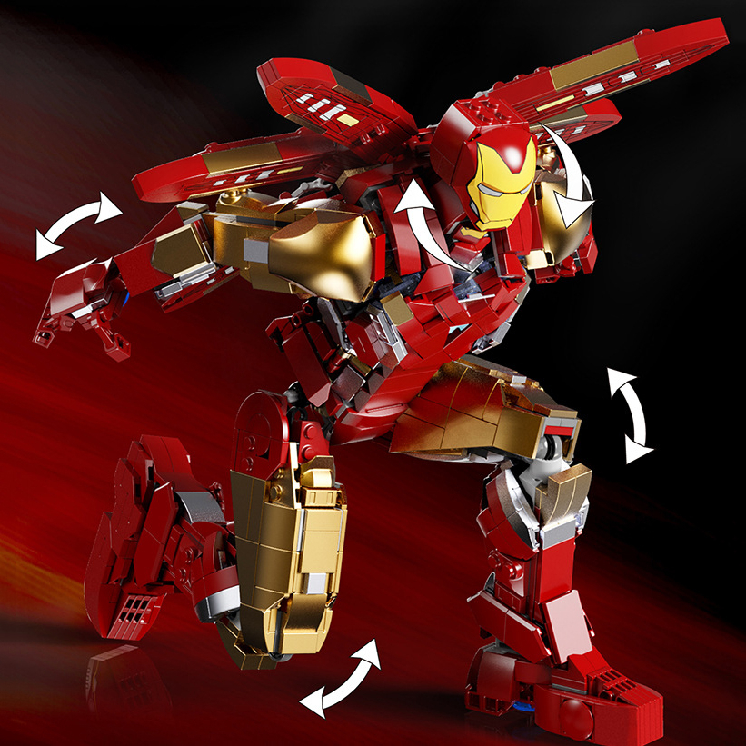 Đồ Chơi Lắp Ráp Xếp Hình Mô Hình Robot iRon Man Mark 85 Tỉ Lệ 1:8 Trong Avengers 4 Endgame 6009 Với 1290 PCS