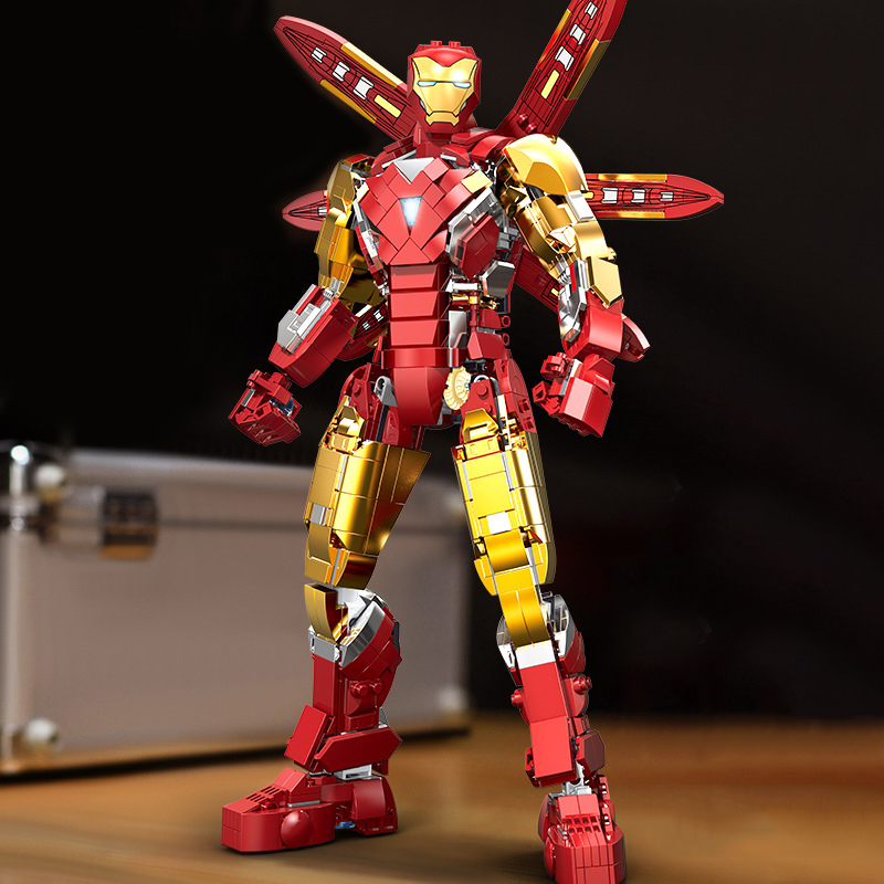 Đồ Chơi Lắp Ráp Xếp Hình Mô Hình Robot iRon Man Mark 85 Tỉ Lệ 1:8 Trong Avengers 4 Endgame 6009 Với 1290 PCS