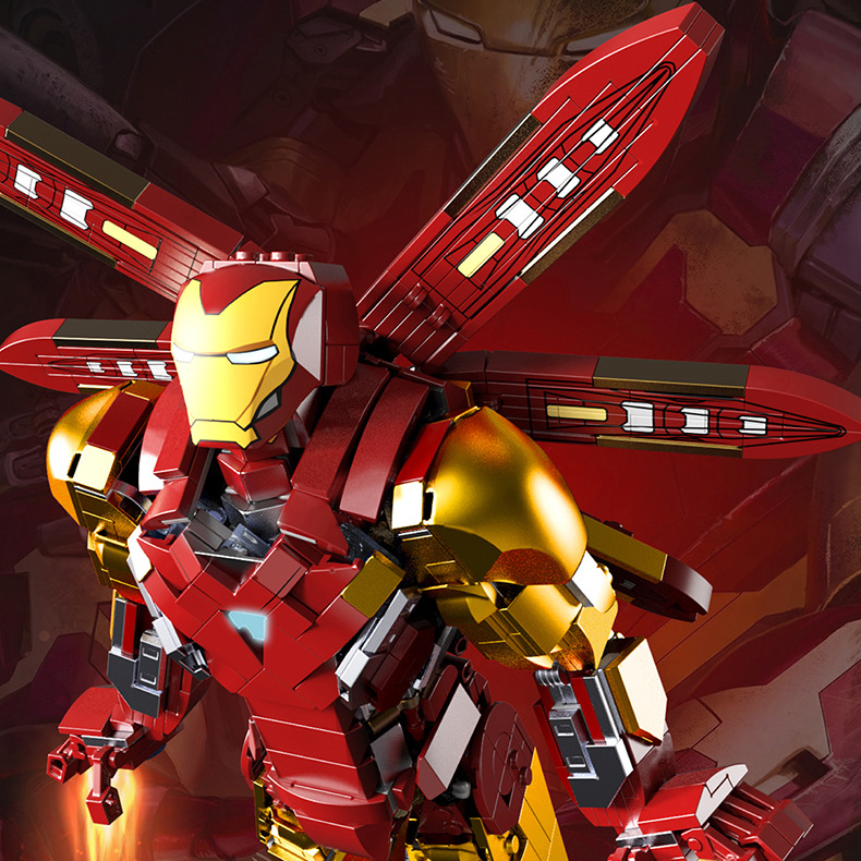 Đồ Chơi Lắp Ráp Xếp Hình Mô Hình Robot iRon Man Mark 85 Tỉ Lệ 1:8 Trong Avengers 4 Endgame 6009 Với 1290 PCS