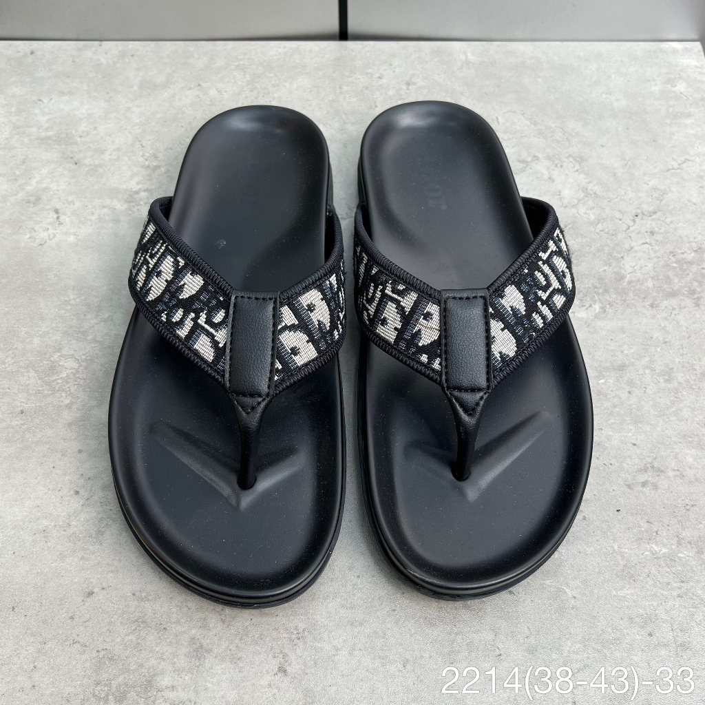 2214 Dép Xỏ Ngón Nam, Dép Kẹp Nam Quai D.ior Đế Chống Trượt Cao Cấp - AKEYSHOP