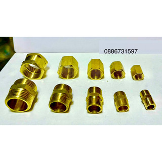 Kép, nối 2 đầu ren ngoài - măng sông, nối 2 đầu ren trong 13, 17, 21, 27, 34 bằng thau