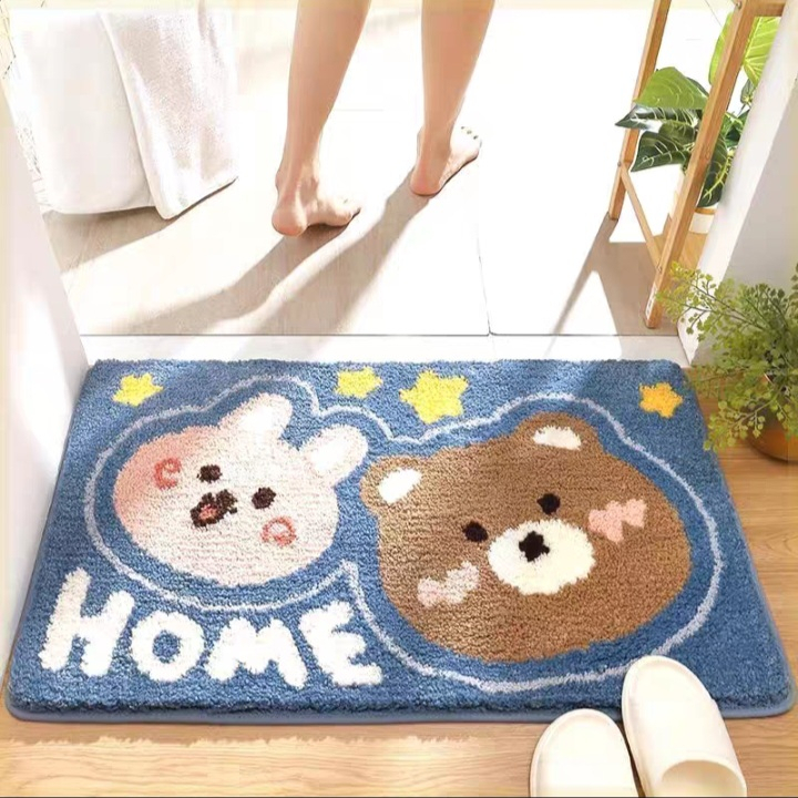 Thảm chùi chân lông cừu mẫu mới, hàng loại 1
