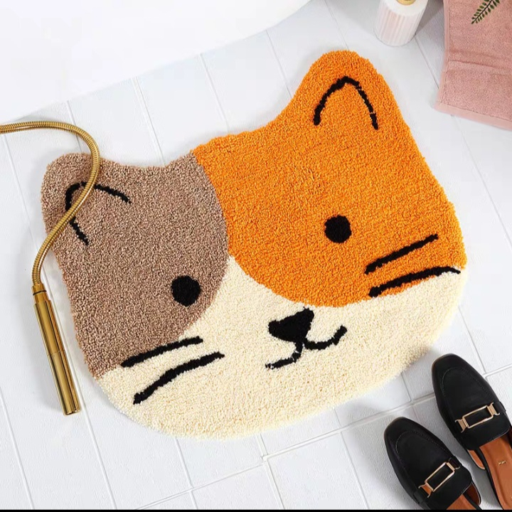 Thảm chùi chân lông cừu mẫu mới, hàng loại 1