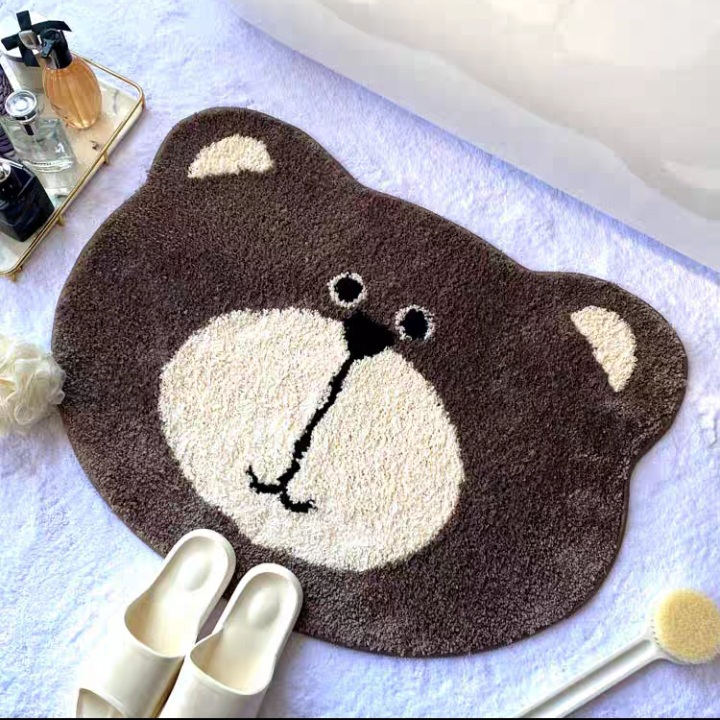 Thảm chùi chân lông cừu mẫu mới, hàng loại 1