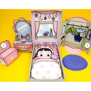 Búp bê giấy - Hộp nhà đáng yêu siêu dễ thương cho búp bê