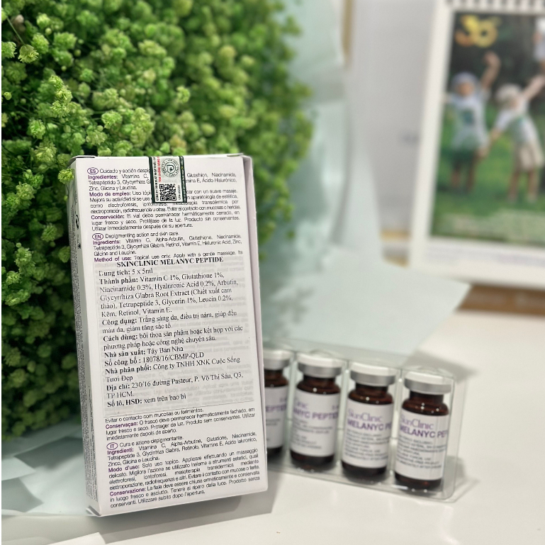 Skinclinic Melanyc Peptide - Tinh Chất chất làm sáng da nám, mờ nám mảng chuyên sâu