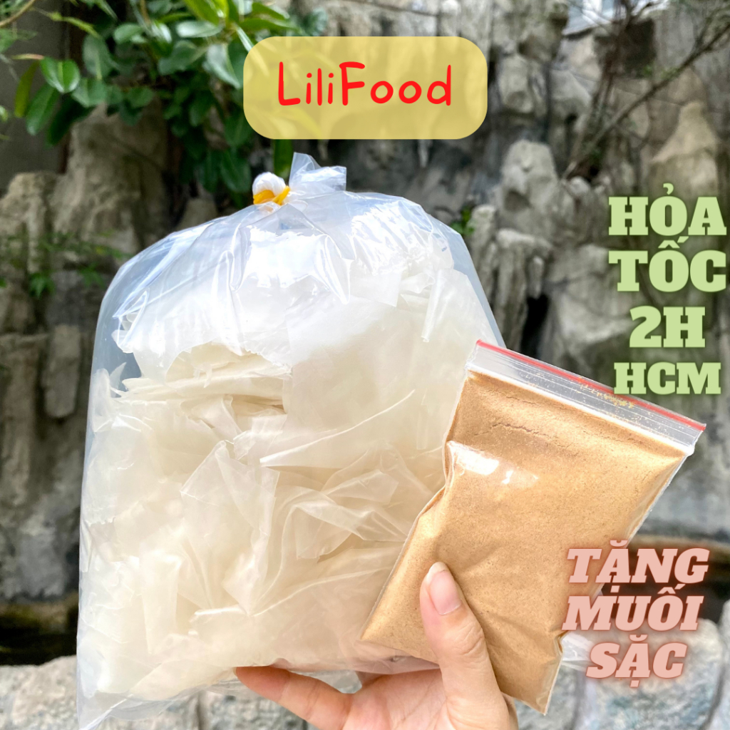 Bánh Tráng Tây Ninh - Bánh Rìa Dẻo Dai Phơi Sương - Tặng Muối Sặc Siêu Ngon LiliFood-Size 500g/1kg