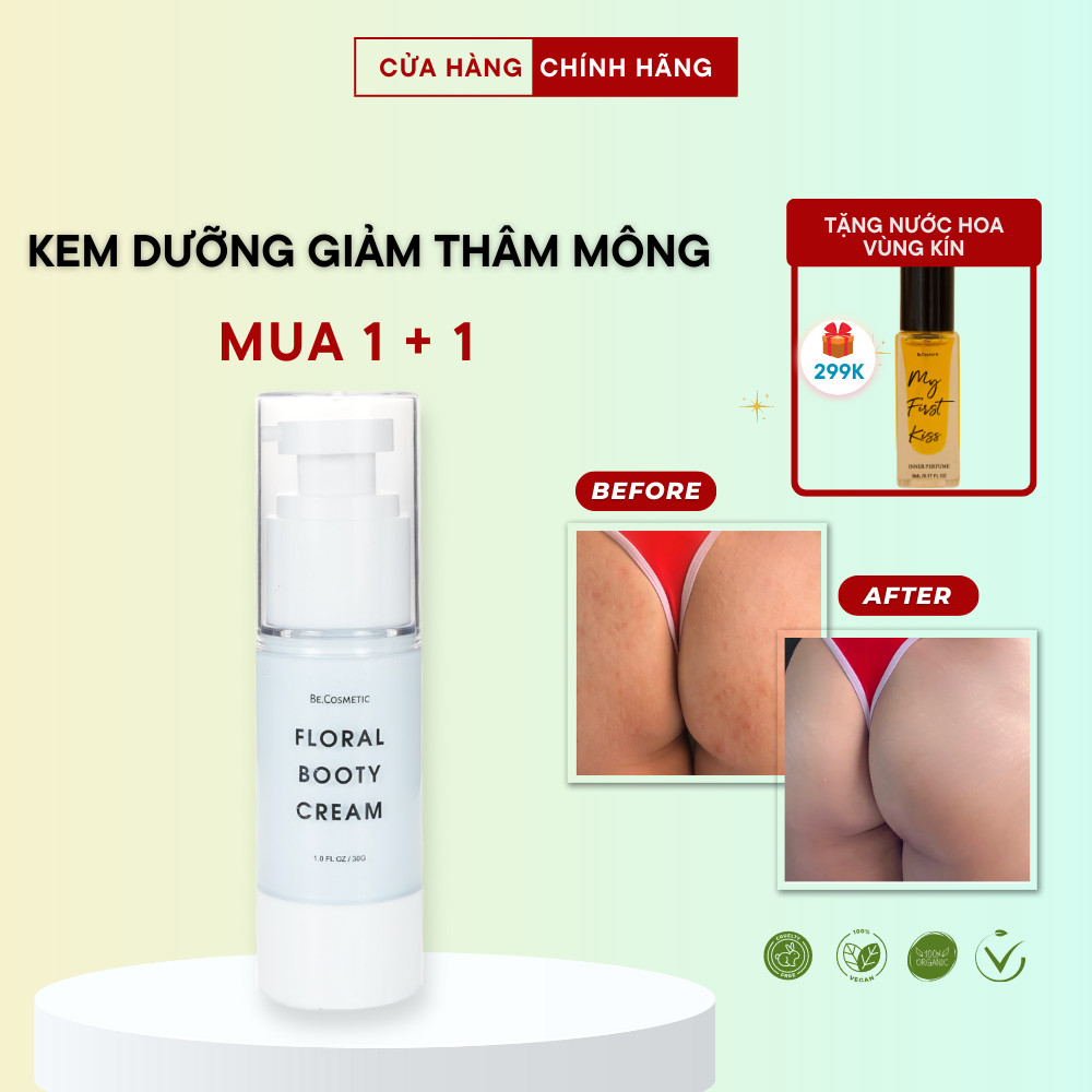 Kem giảm thâm mông/nách/háng/bẹn, giảm tiết dầu nhờn, làm sạch lỗ chân lông - Be.Cosmetic