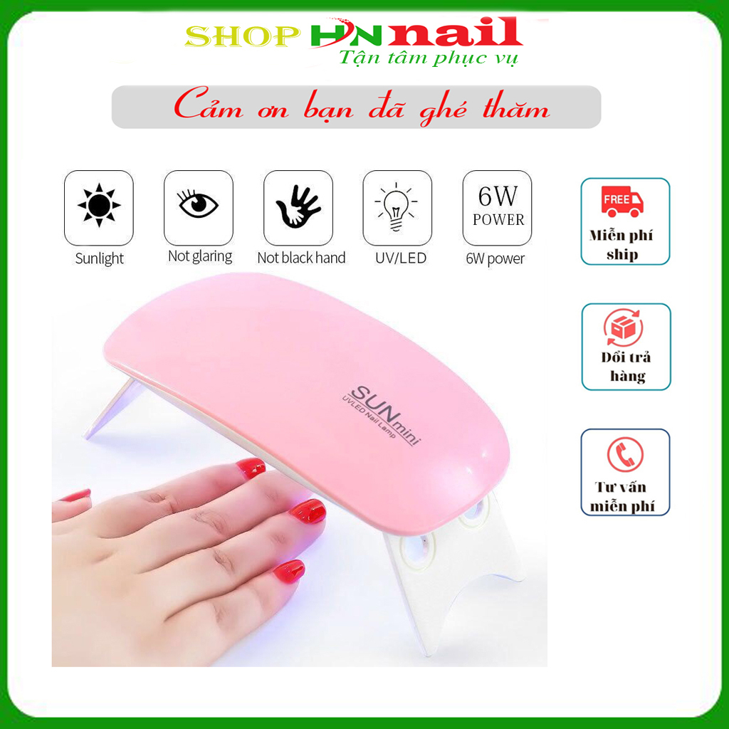 [Phải có top gel] Máy Hơ Sơn Gel SUN5 Mini 6W có bảo hành hỗ trợ làm đẹp móng nail shop sỉ HNnails