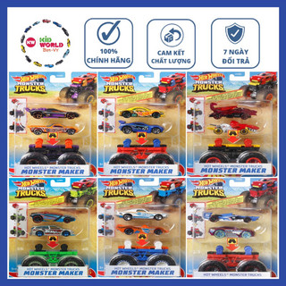 Xe mô hình Hot Wheels Monster Trucks Maker GWW13.
