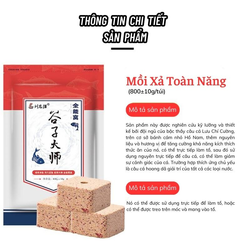 Mồi xả tạo ổ Lưu Chí Cường gói 800g / 16 viên