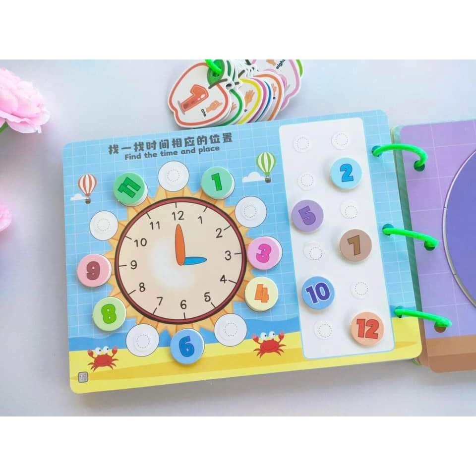 Đồ chơi  toán học Bi's House giúp bé phát triển khả năng tư duy, bóc dán toán học