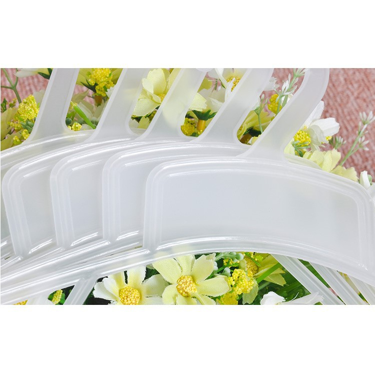 Móc nhựa cao cấp chuyên treo bộ đồ trẻ em, thiết kế dày, chắc chắn, tiết kiệm diện tích, phù hợp cho các Shop thời trang