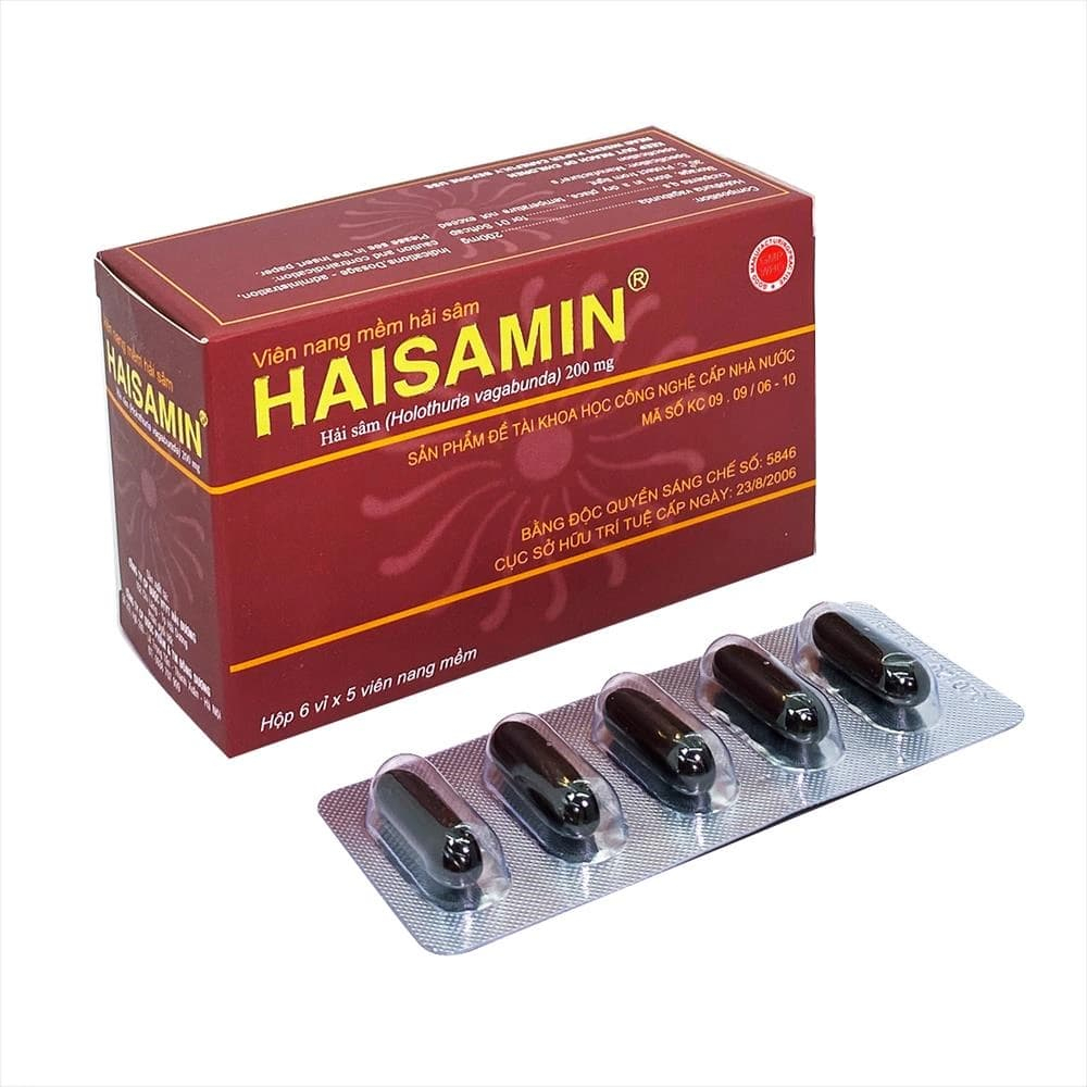 Viên nang mềm hải sâm HAISAMIN hỗ trợ bồi bổ cơ thể