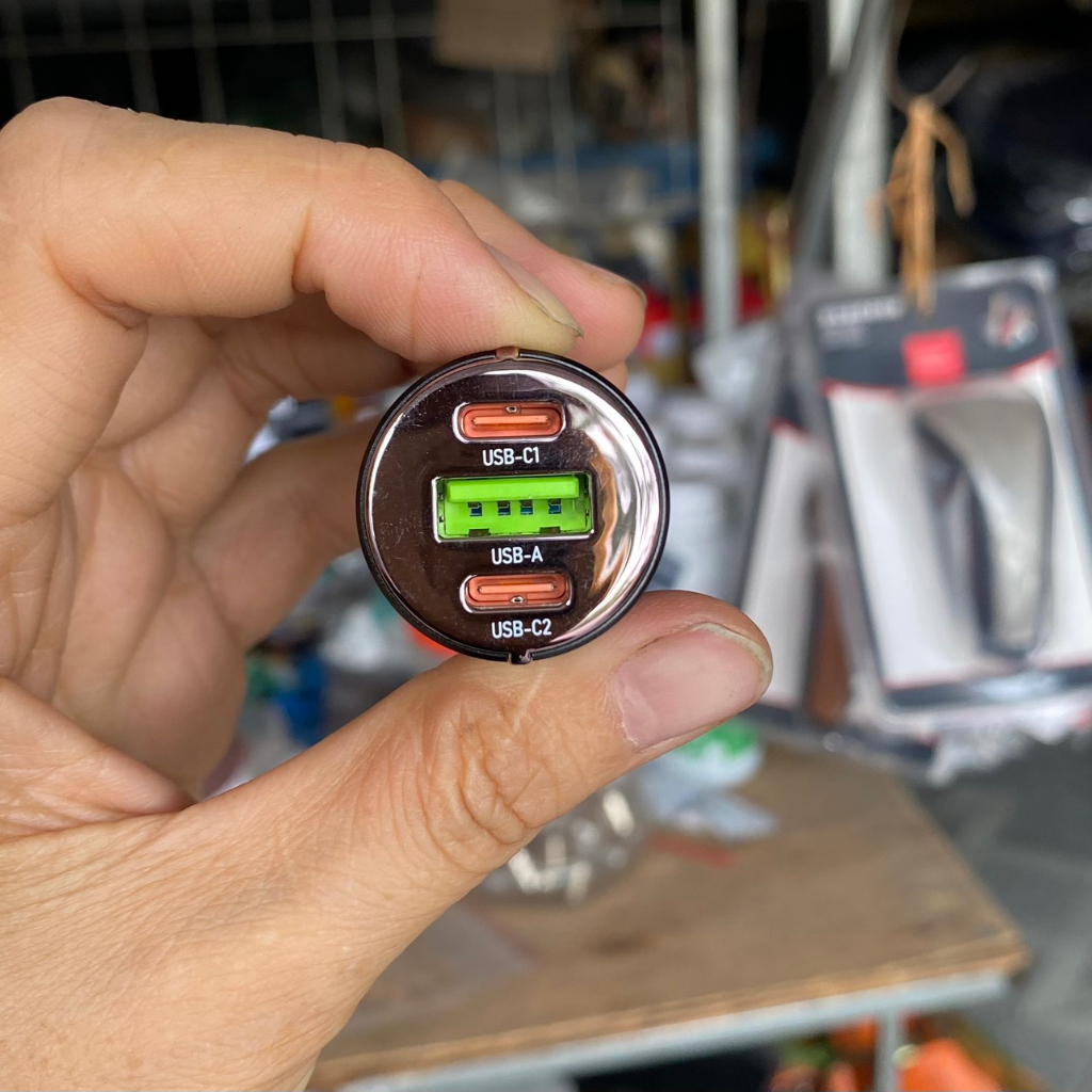 Tẩu Sạc Ô tô Hoco NZ6, Sạc Nhanh 45W, Chất Liệu Hợp Kim Nhôm + ABS Chống Cháy, Tương Thích Với Samsung PD25W + Apple 20W