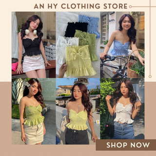 (có bán sỉ,ảnh thật,hoả tốc)🍒BARBIE_CROPTOP (ÁO CROPTOP NHÚN NƠ NGỰC)🥑