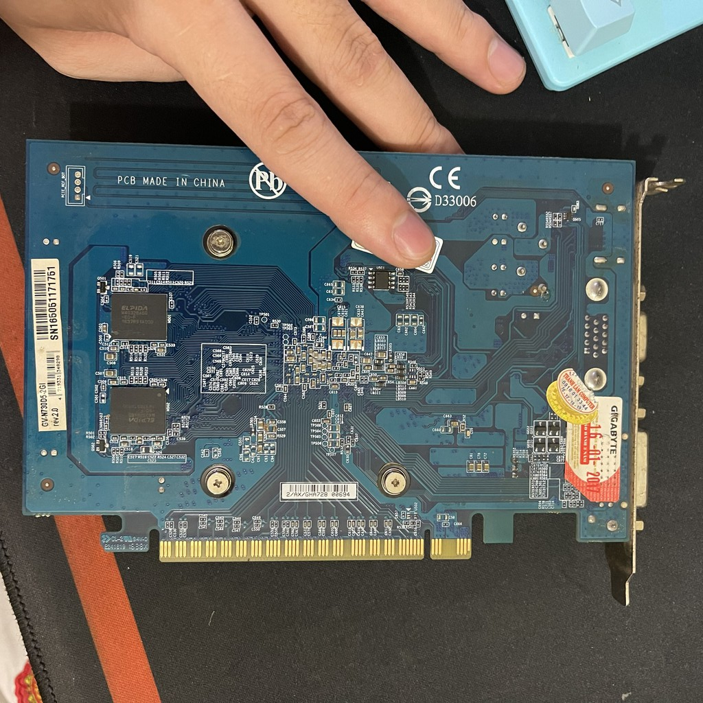 VGA Card màn hình Gigabyte GT 730 2GB DDR5 1 fan - Chiến mượt LOL, FF04